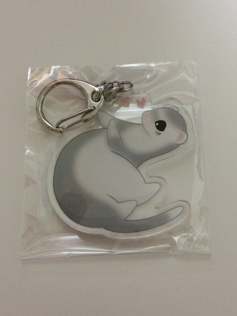 ごろごろフェレットアクリルキーホルダー