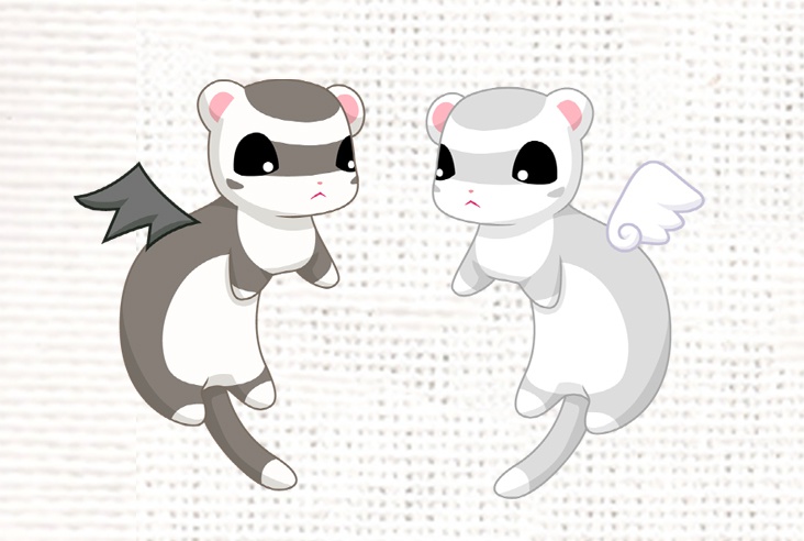 フェレットダイカットシール ふぇれまに Booth