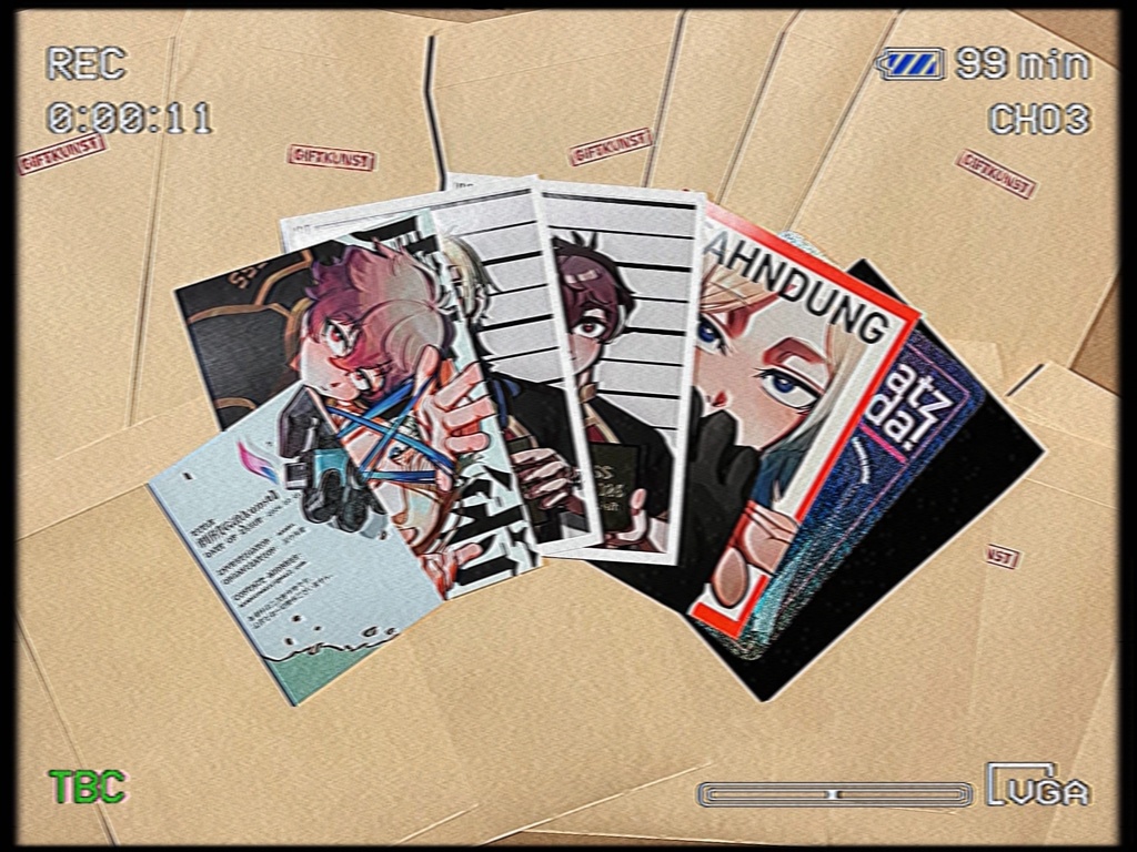 kinsイラストカード集『劇術』