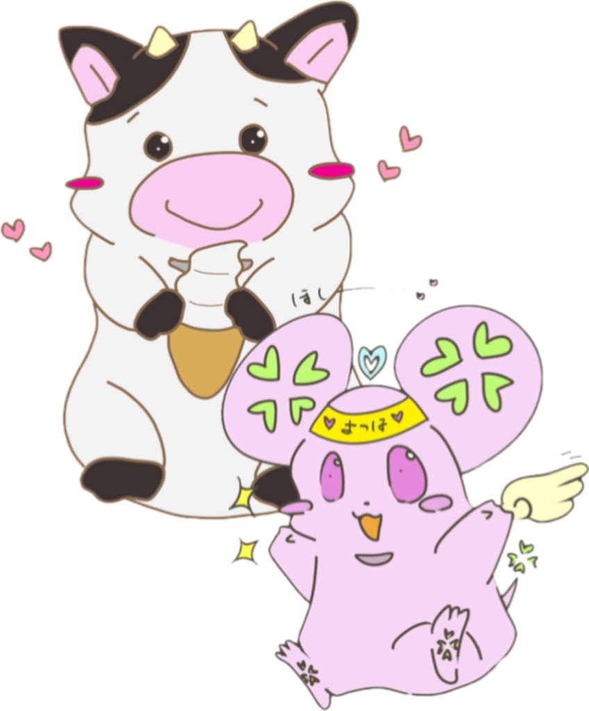 ももちゃんとよつよつのとってもかわいいTシャツ