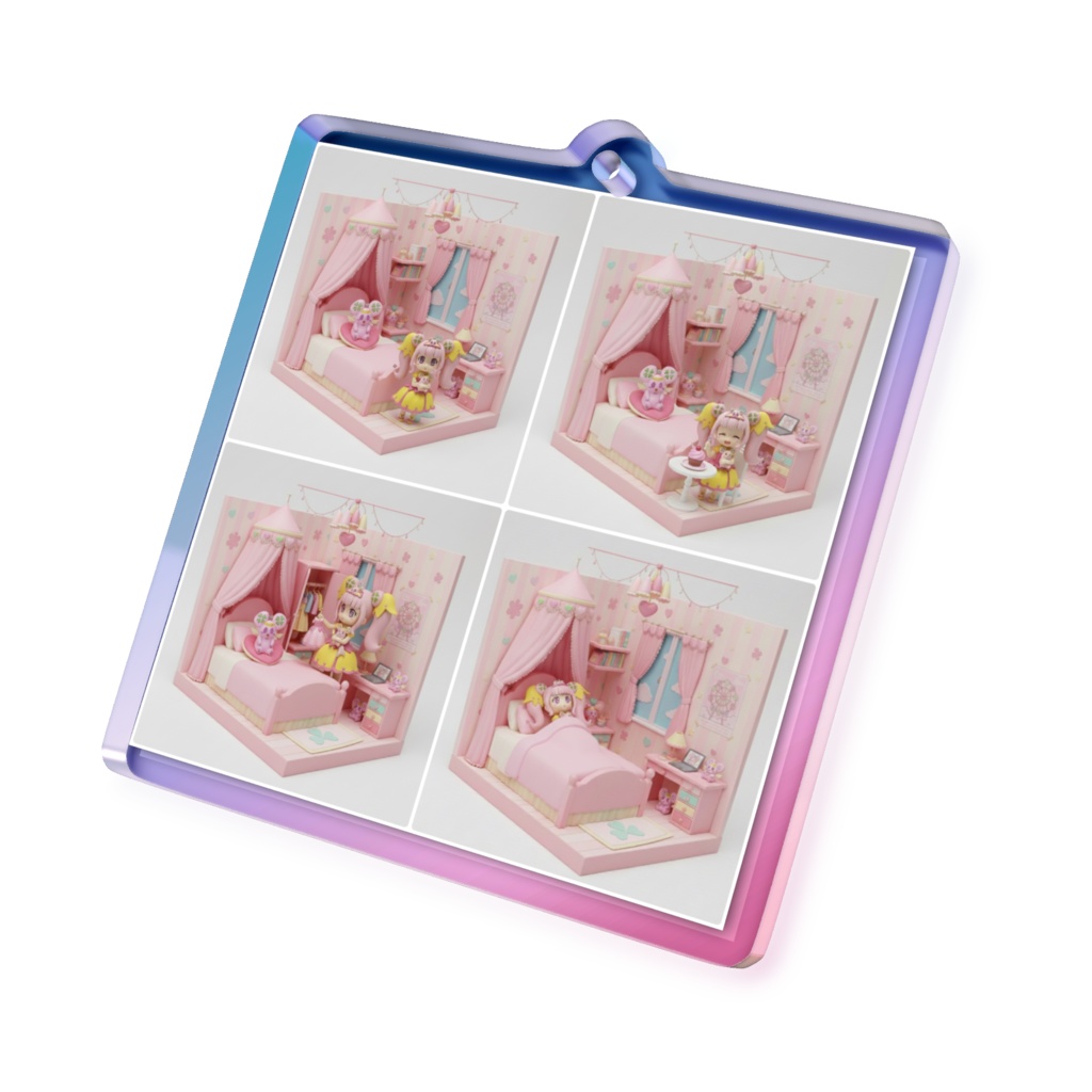 ♡よつよつ姫のお部屋♡オーロラアクキーになったよ♡