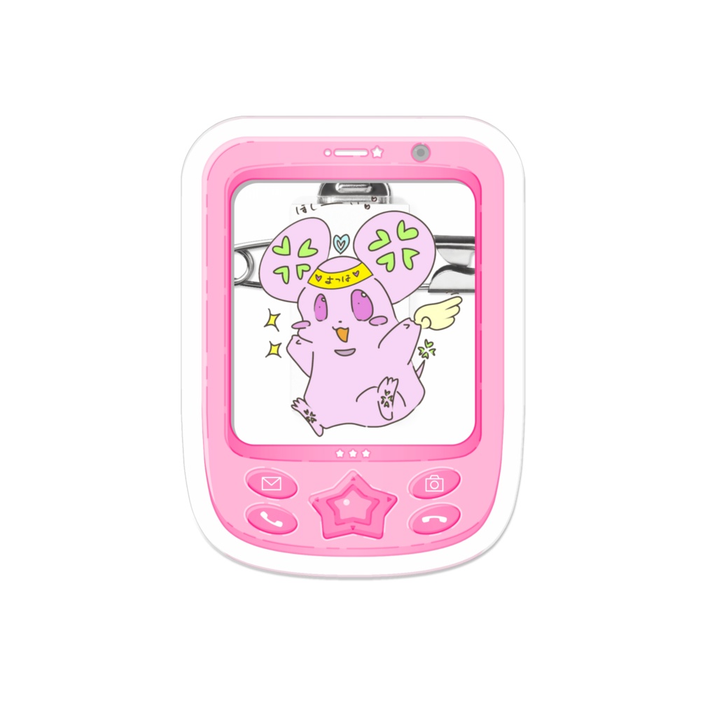 ♡いつでもよつよつといっしょアクリルバッジ♡