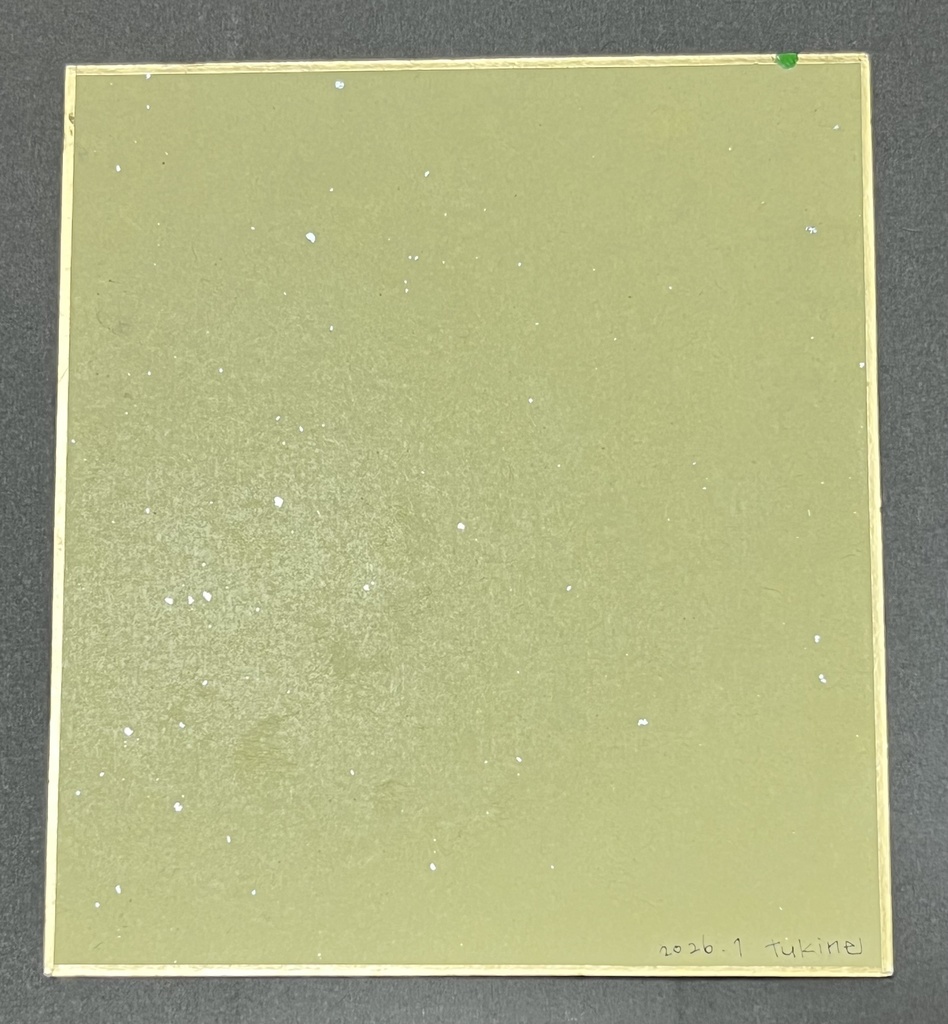 オリジナル手描きイラスト 『いちごちゃんと癒しねこ』ミニ色紙