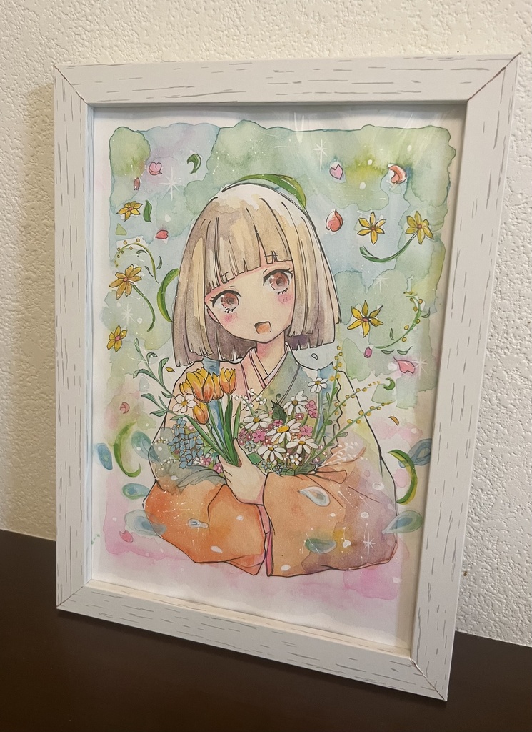 イラスト原画 「やっぱり春が好き!」