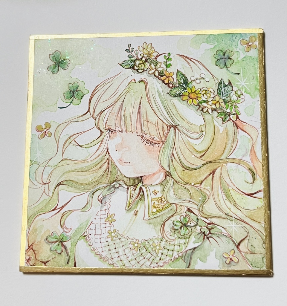 豆色紙 原画 『きみどりちゃん』