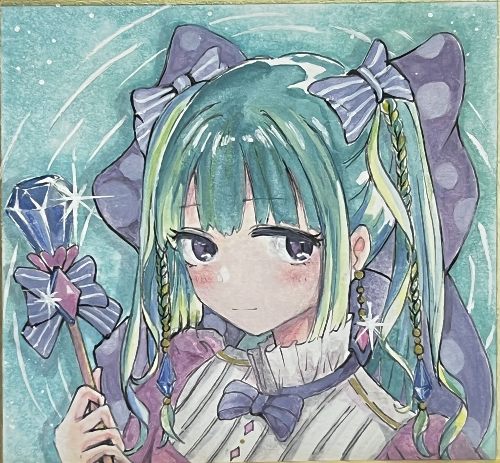 豆色紙原画『魔法少女』
