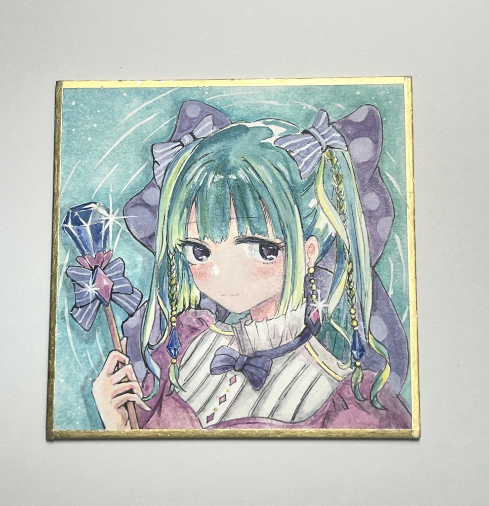 豆色紙原画『魔法少女』