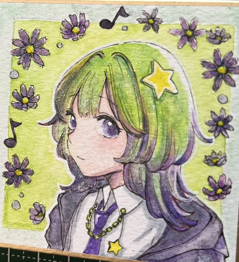 豆色紙原画『萌ちゃん』オリジナルイラスト