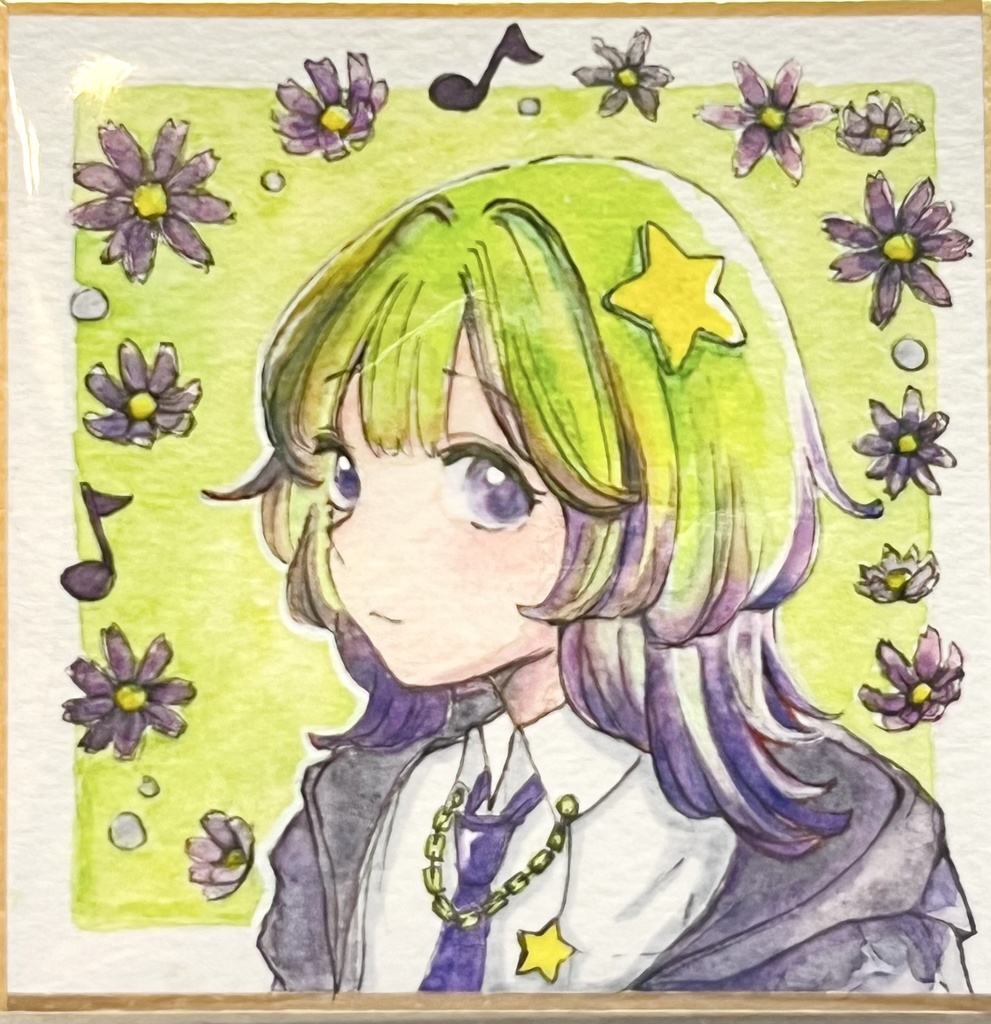 豆色紙原画『萌ちゃん』オリジナルイラスト