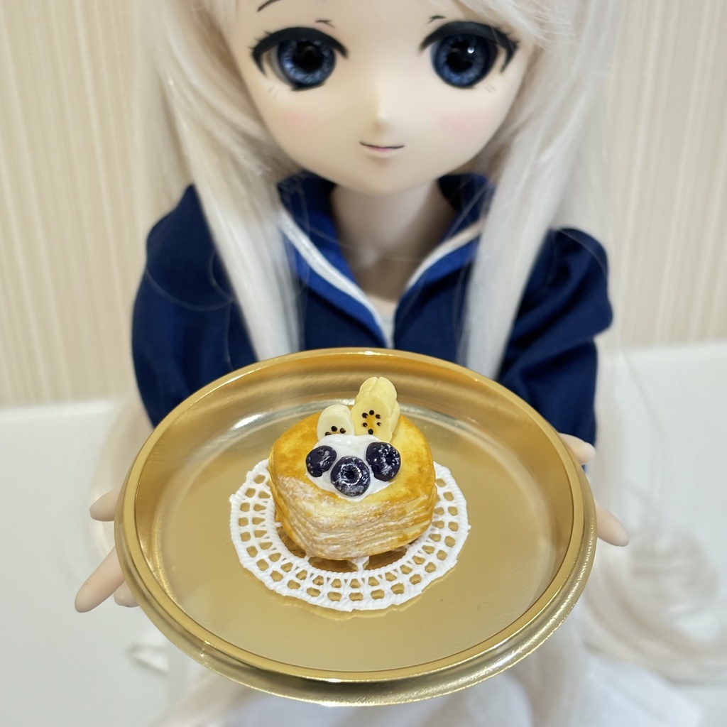 【1/3,4,6サイズ】ブルーベリーとバナナのデニッシュ(大)