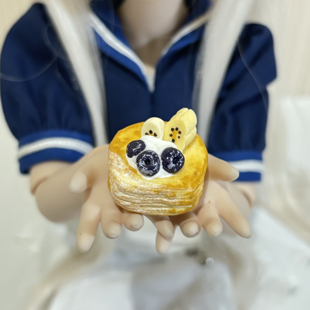 【1/3,4,6サイズ】ブルーベリーとバナナのデニッシュ(大)