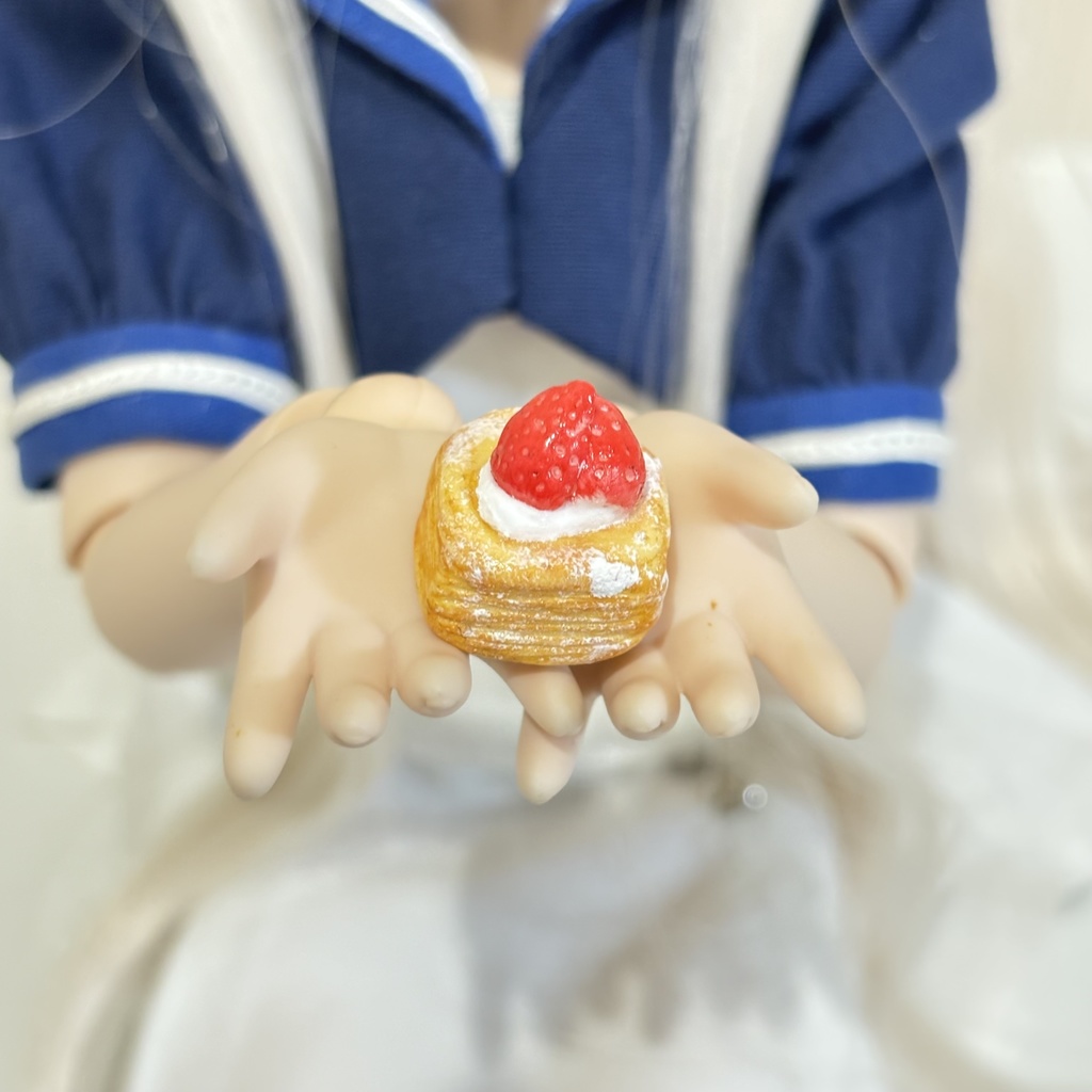 【1/3,4,6サイズ】いちごデニッシュ(小)