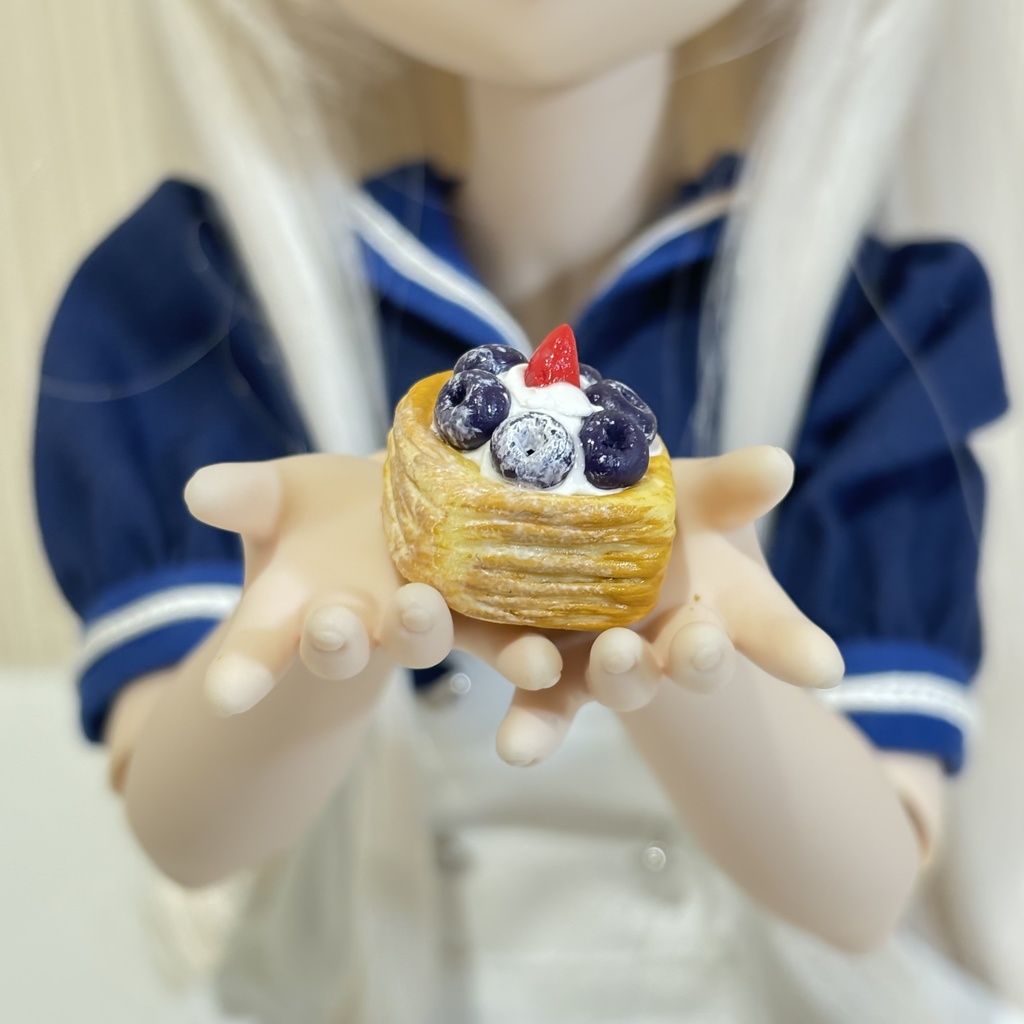 【1/3,4,6サイズ】ブルーベリーといちごのデニッシュ(小)