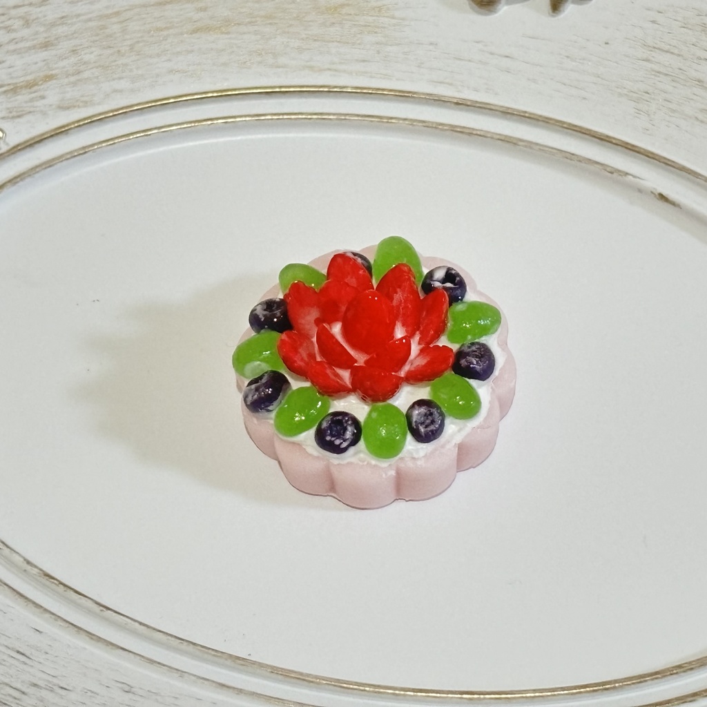 【1/3,4,6サイズ】フラワータルト(いちご)