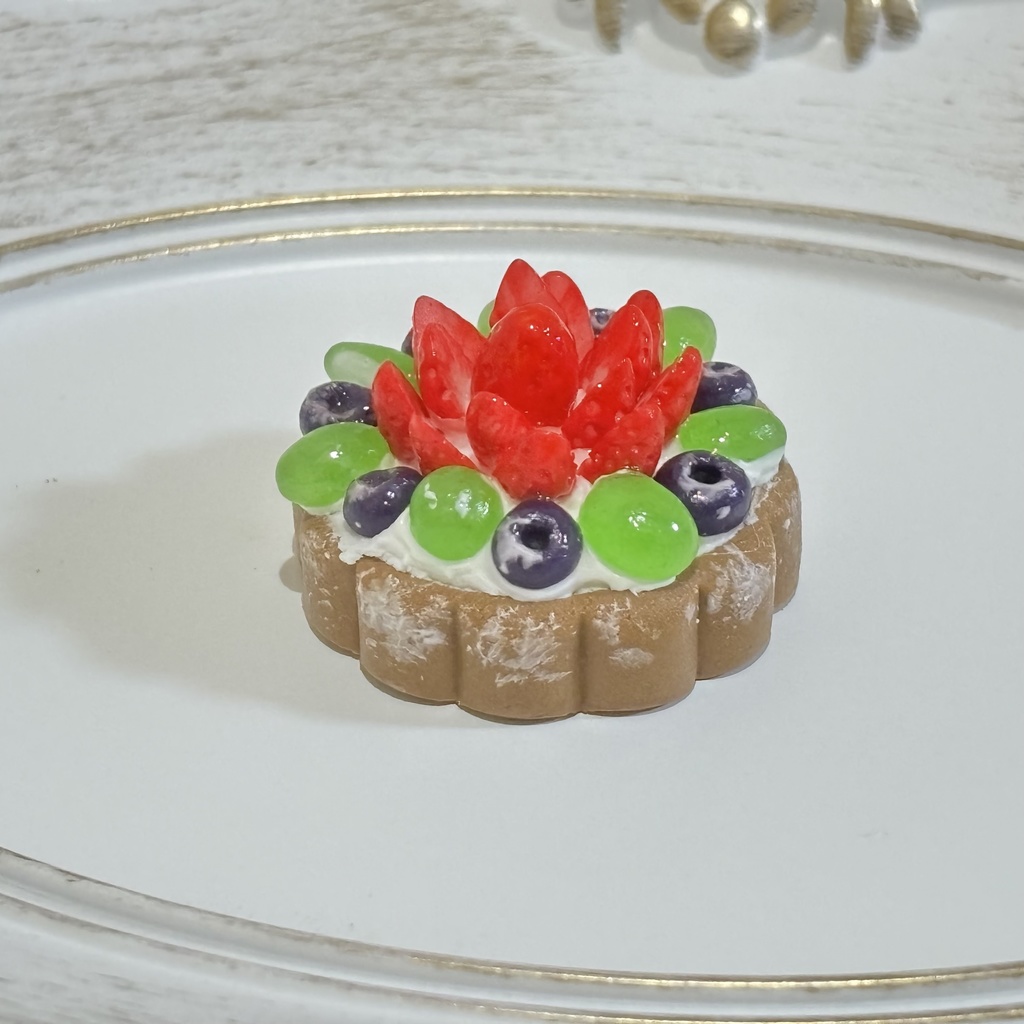 【1/3,4,6サイズ】フラワータルト(チョコレート)