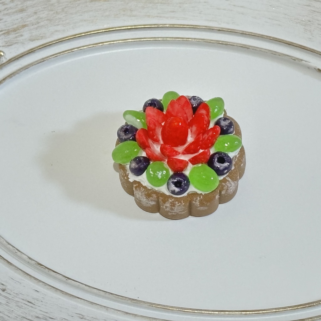 【1/3,4,6サイズ】フラワータルト(チョコレート)