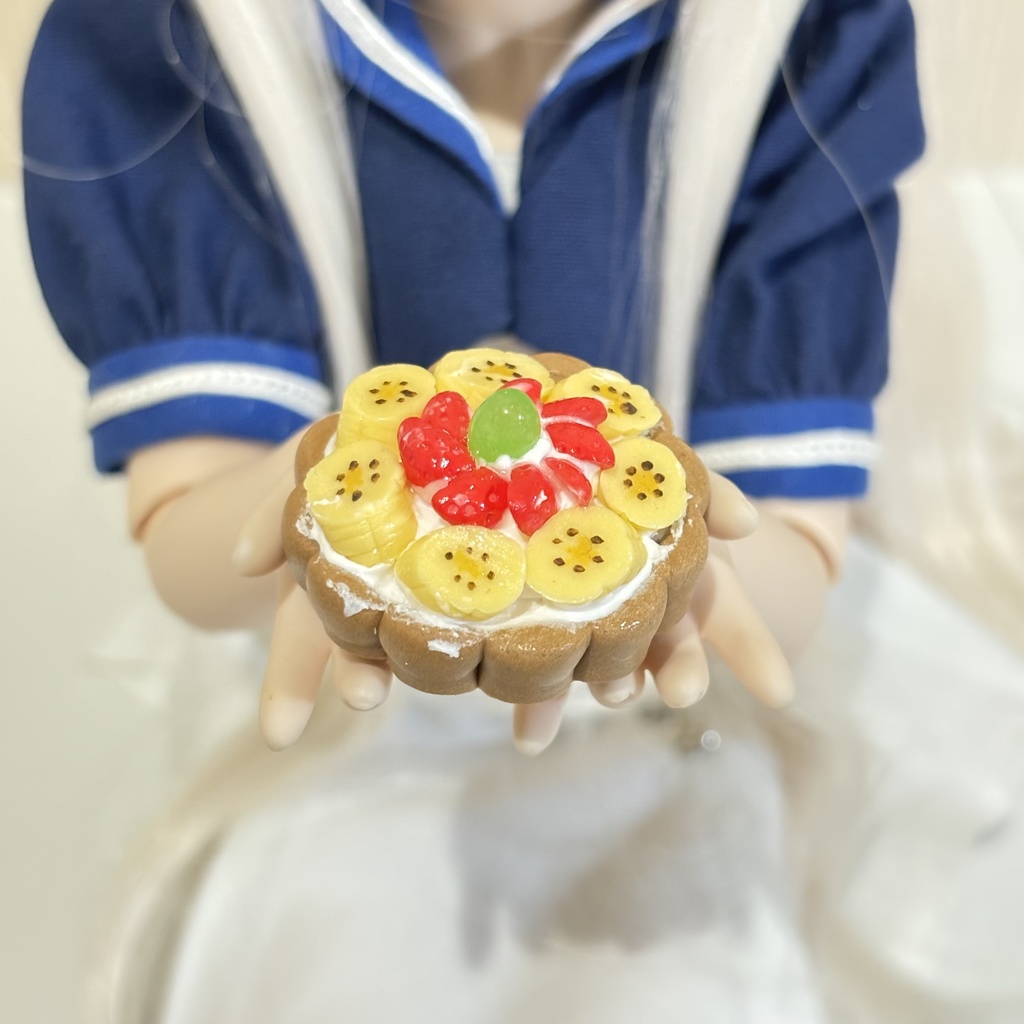 【1/3,4,6サイズ】バナナといちごのタルト(チョコレート)