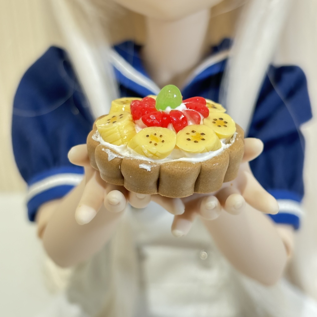 【1/3,4,6サイズ】バナナといちごのタルト(チョコレート)