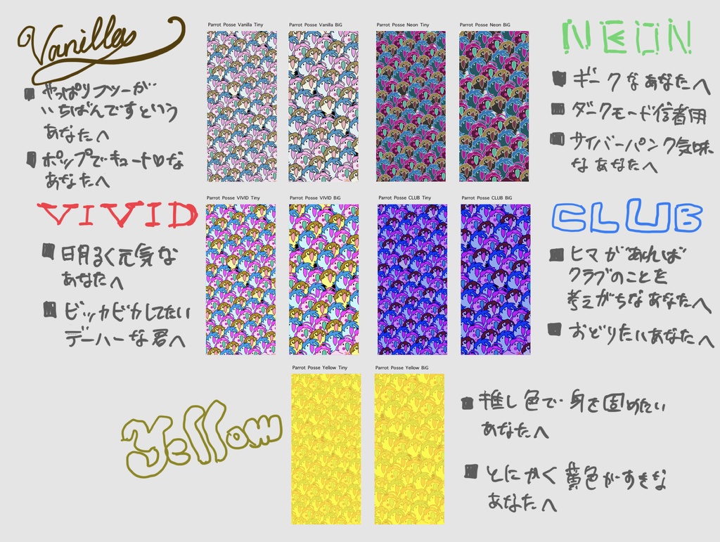 無料 携帯壁紙 パーティーパロットポッセ ライブフォト壁紙作成キット Party Parrot Posse Live Photo Wallpaper Kit Qtfarty Booth