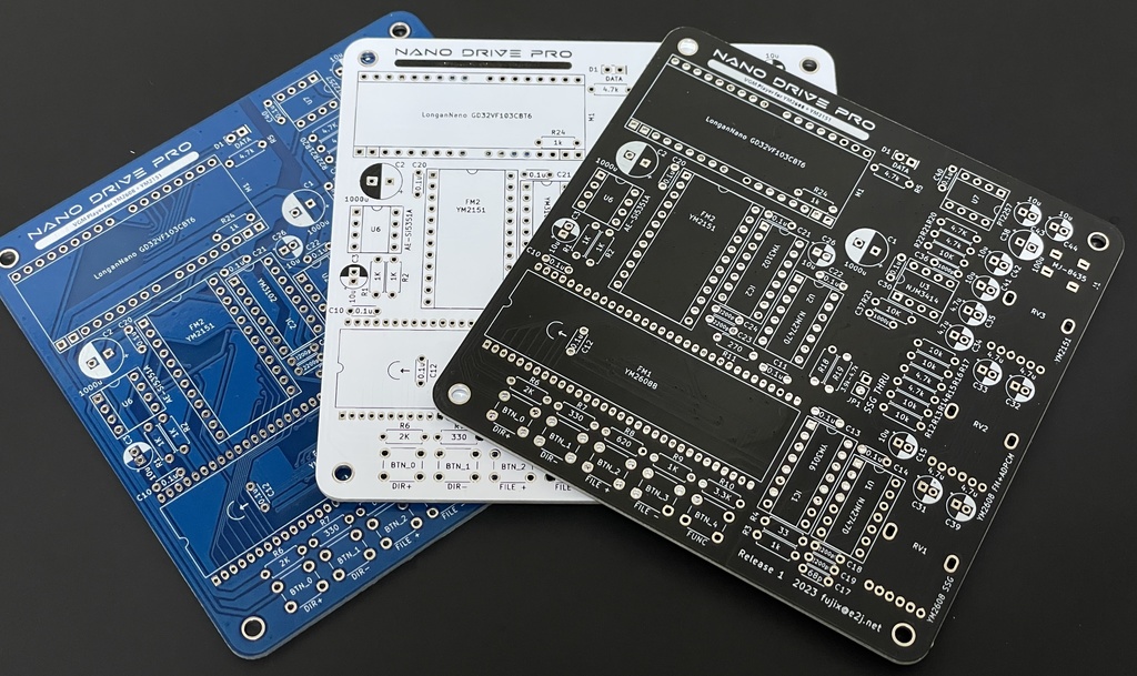 NanoDrive Pro YM2608 + YM2151 VGM プレーヤー