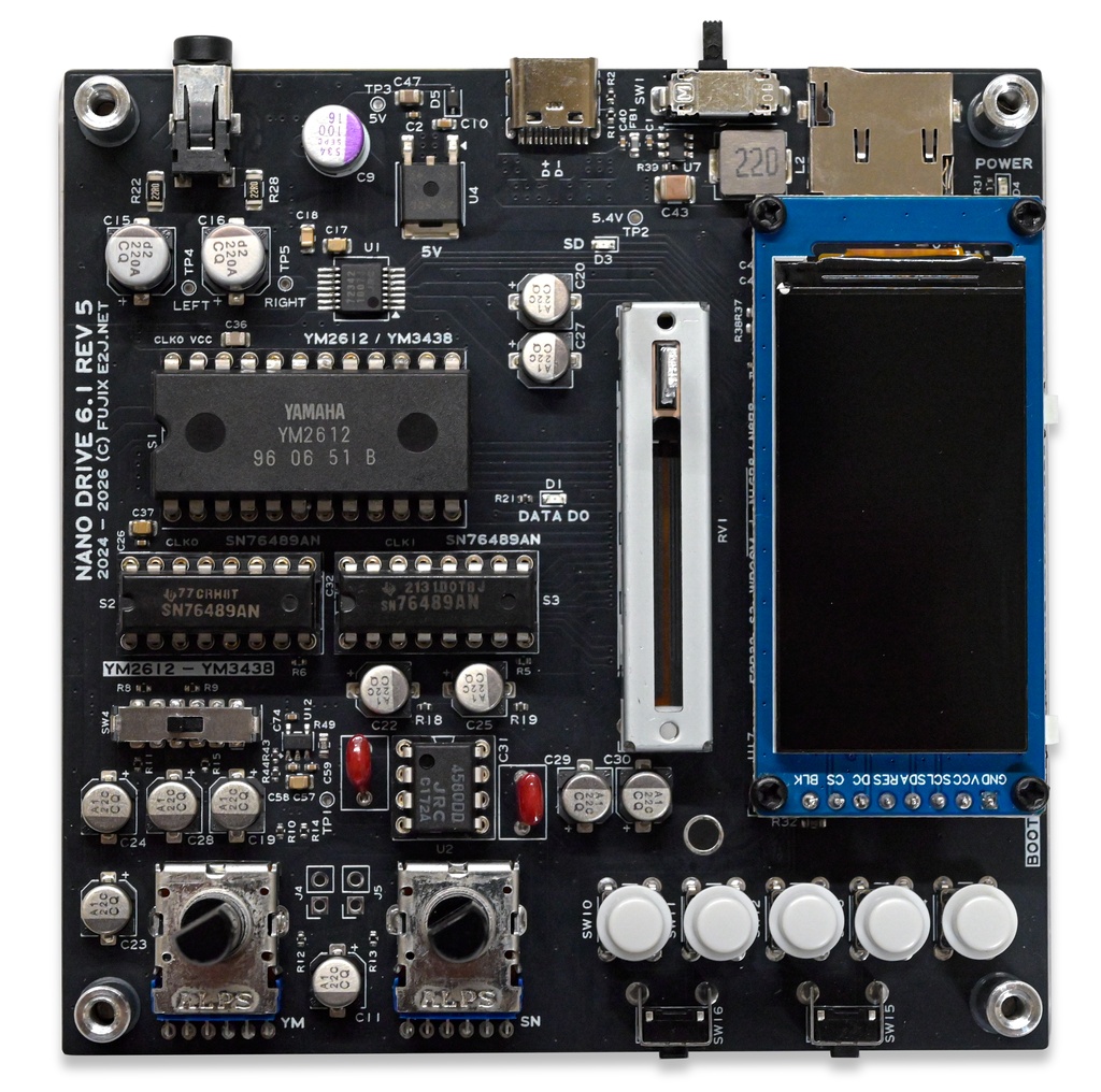 NanoDrive 6.1 (組み立てキット・YM2612/3438別売)<FOR DOMESTIC>