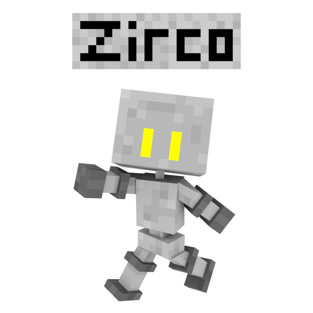 【VRChat想定モデル】ボクセルロボット「ジルコ」