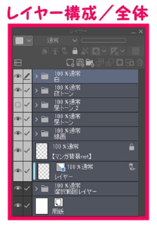 【マンガ背景用素材】【遊園地】K園内④【夜/昼/トーンなしセット】【3変化対応】