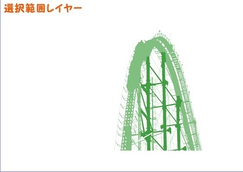 【マンガ背景用素材】【遊園地】K_コースター⑥【夜/昼/トーンなしセット】【3変化対応】