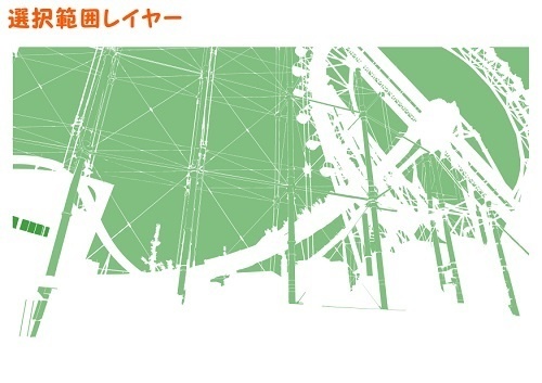 【マンガ背景用素材】【遊園地】K_コースター⑤【夜/昼/トーンなしセット】【3変化対応】