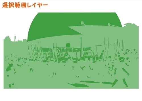 【マンガ背景用素材】【遊園地】K_アトラクション_PC①【夜/昼/トーンなしセット】【3変化対応】【zip転送で中身はclipファィル】