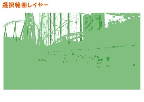 【マンガ背景用素材】【遊園地】K園内_遊歩道②【夜/昼/トーンなしセット】【3変化対応】【zip転送で中身はclipファィル】