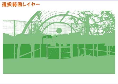 【マンガ背景用素材】【施設】テニスコート_出入り口①【夜/昼/トーンなしセット】【3変化対応】【zip転送で中身はclipファィル】