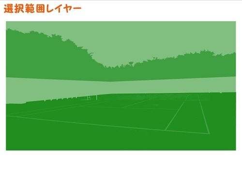 【マンガ背景用素材】【スポーツ施設】テニスコート⑦【夜/昼/トーンなしセット】【3変化対応】【zip転送で中身はclipファィル】