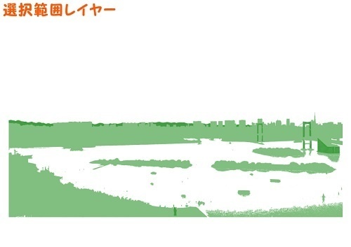 【マンガ背景用素材】【お台場】レインボーブリッジ⑥【夜/昼/トーンなしセット】【3変化対応】【zip転送で中身はclipファィル】