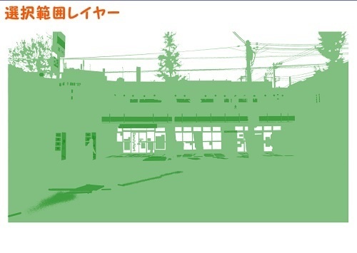 【マンガ背景用素材】【コンビニ】F_外観_1【夜/昼/トーンなしセット】【3変化対応】【zip転送で中身はclipファィル】