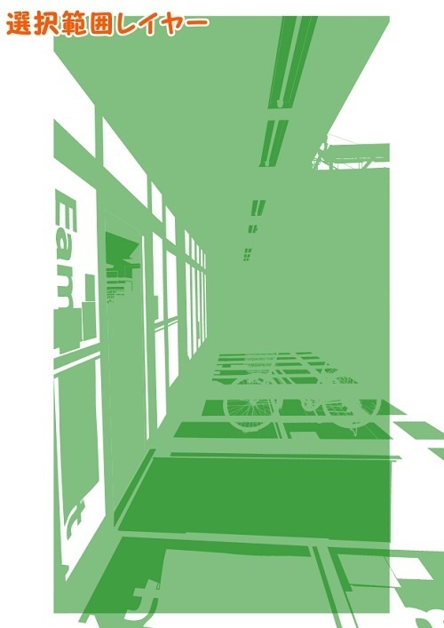 【マンガ背景用素材】【コンビニ】F_外観_10【夜/昼/トーンなしセット】【3変化対応】【zip転送で中身はclipファィル】