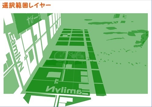 【マンガ背景用素材】【コンビニ】F_外観_17【夜/昼/トーンなしセット】【3変化対応】【zip転送で中身はclipファィル】