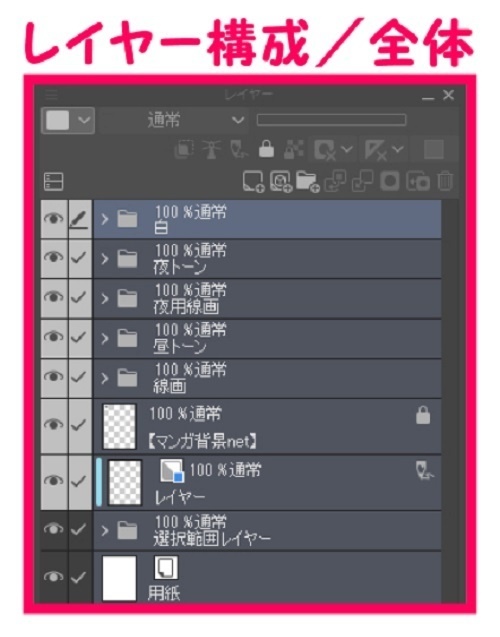 【マンガ背景用素材】【ドラッグストア】W_外観_5【夜/昼/トーンなしセット】【3変化対応】【zip転送で中身はclipファィル】