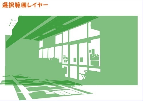 【マンガ背景用素材】【ドラッグストア】W_外観_10【夜/昼/トーンなしセット】【3変化対応】【zip転送で中身はclipファィル】