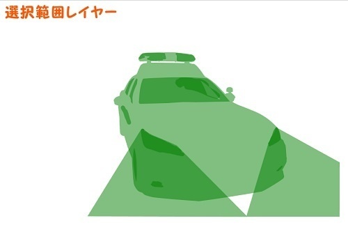 【マンガ背景用素材】【警察】パトカーB⑤【夜/昼/トーンなしセット】【3変化対応】【zip転送で中身はclipファィル】