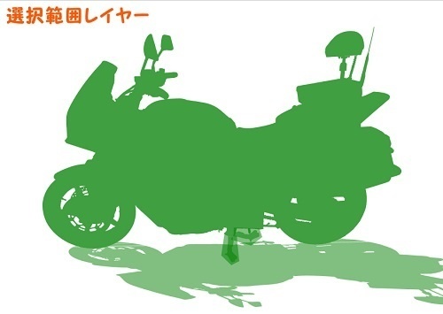 【マンガ背景用素材】【警察】白バイA③【夜/昼/トーンなしセット】【3変化対応】【zip転送で中身はclipファィル】