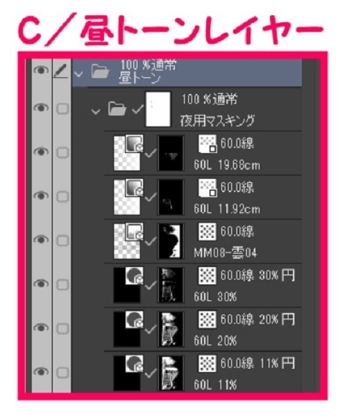 【マンガ背景用素材】【病院】(大)外観②【夜/昼/トーンなしセット】【3変化対応】【zip転送で中身はclipファィル】