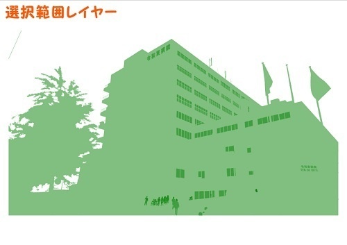 【マンガ背景用素材】【病院】(大)外観②【夜/昼/トーンなしセット】【3変化対応】【zip転送で中身はclipファィル】