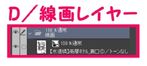 【マンガ背景用素材】【水道橋】高層ホテル_裏口①【夜/昼/トーンなしセット】【3変化対応】【zip転送で中身はclipファィル】