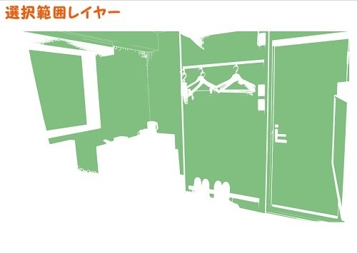 【マンガ背景用素材】【ホテル】W_部屋①【夜/昼/トーンなしセット】【3変化対応】【zip転送で中身はclipファィル】