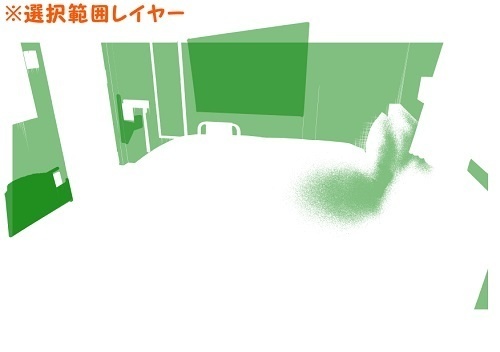 【マンガ背景用素材】【ホテル】W_部屋⑥【夜/昼/トーンなしセット】【3変化対応】【zip転送で中身はclipファィル】