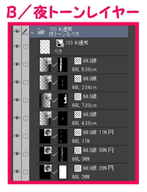【マンガ背景用素材】【池袋】いけふくろう④【夜/昼/トーンなしセット】【3変化対応】【zip転送で中身はclipファィル】