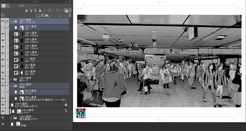 【マンガ背景用素材】【池袋】いけふくろう④【夜/昼/トーンなしセット】【3変化対応】【zip転送で中身はclipファィル】