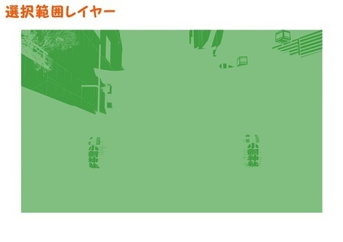 【マンガ背景用素材】【神社】小網神社①【夜/昼/トーンなしセット】【3変化対応】【zip転送で中身はclipファィル】