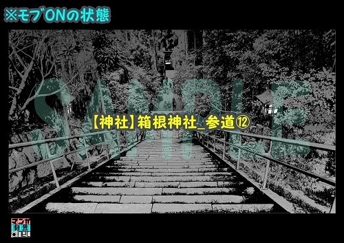 【マンガ背景用素材】【神社】箱根神社_参道⑫【夜/昼/トーンなしセット】【3変化対応】【zip転送で中身はclipファィル】